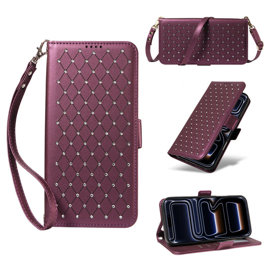 New Bling Crossbody Wallet Leather Phone Case for iPhone 17 Pro Max