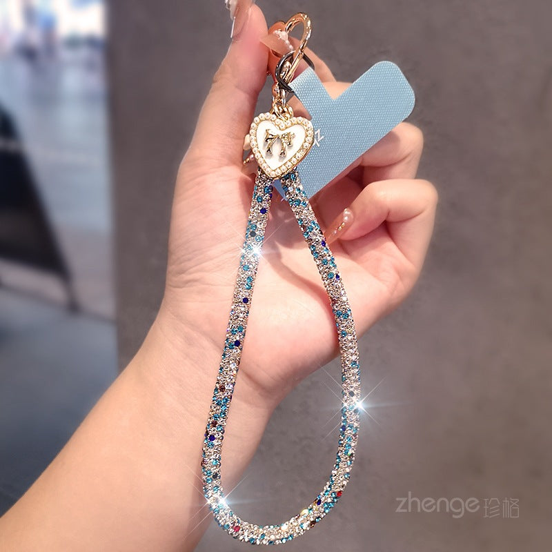 New Bling Rhinestones Butterfly Phone Lanyard