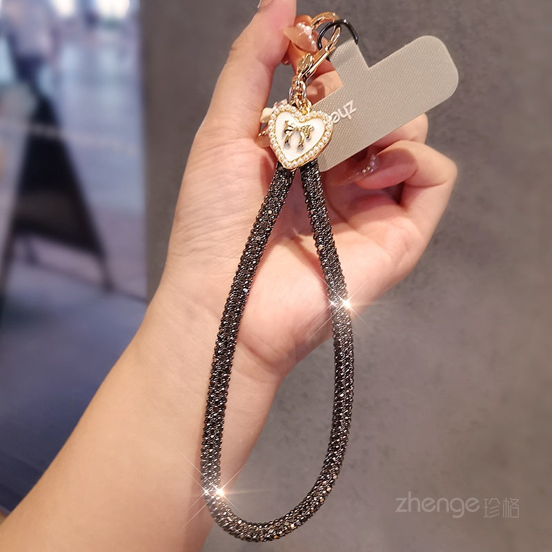 New Bling Rhinestones Butterfly Phone Lanyard