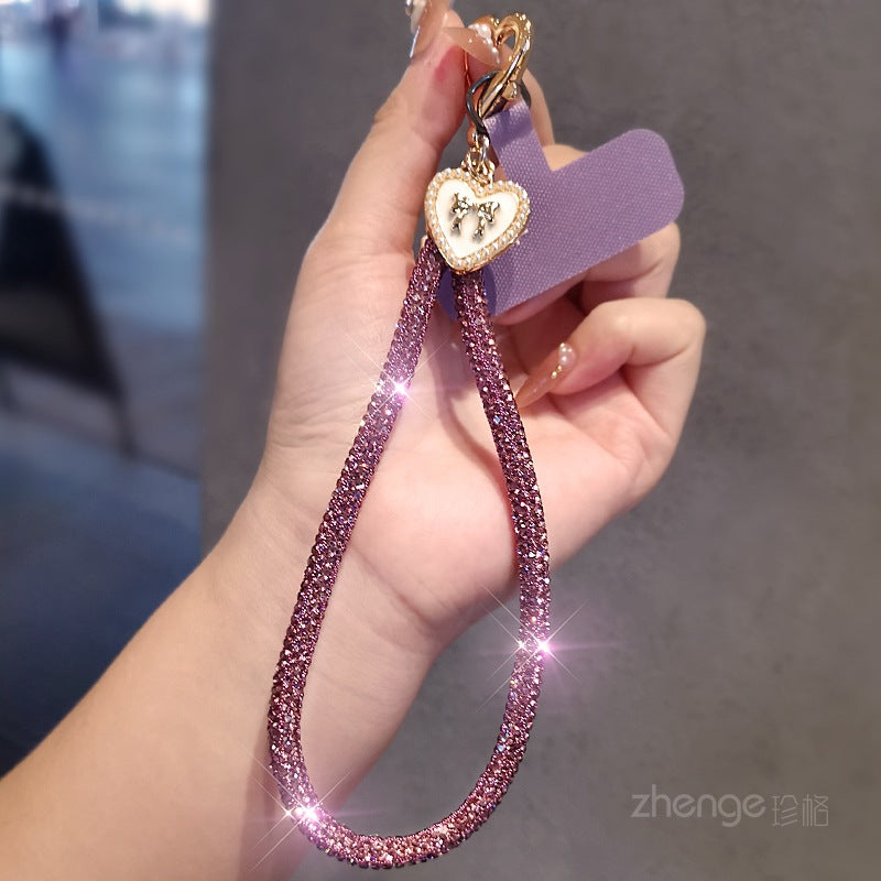 New Bling Rhinestones Butterfly Phone Lanyard