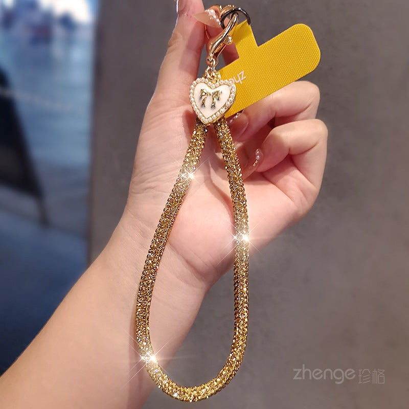 New Bling Rhinestones Butterfly Phone Lanyard