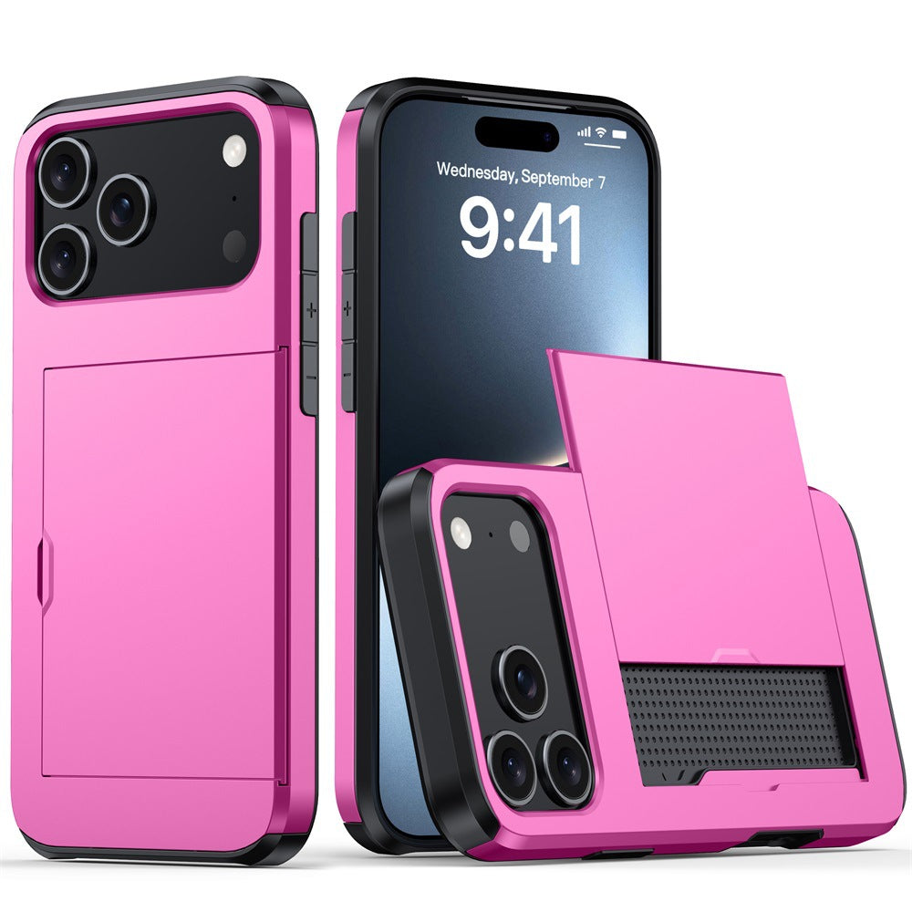 New Card Holder Anti-Drop Phone Case for iPhone 17 Pro Max