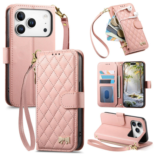 New Zipper Wallet Leather Phone Case for iPhone 17 Pro Max